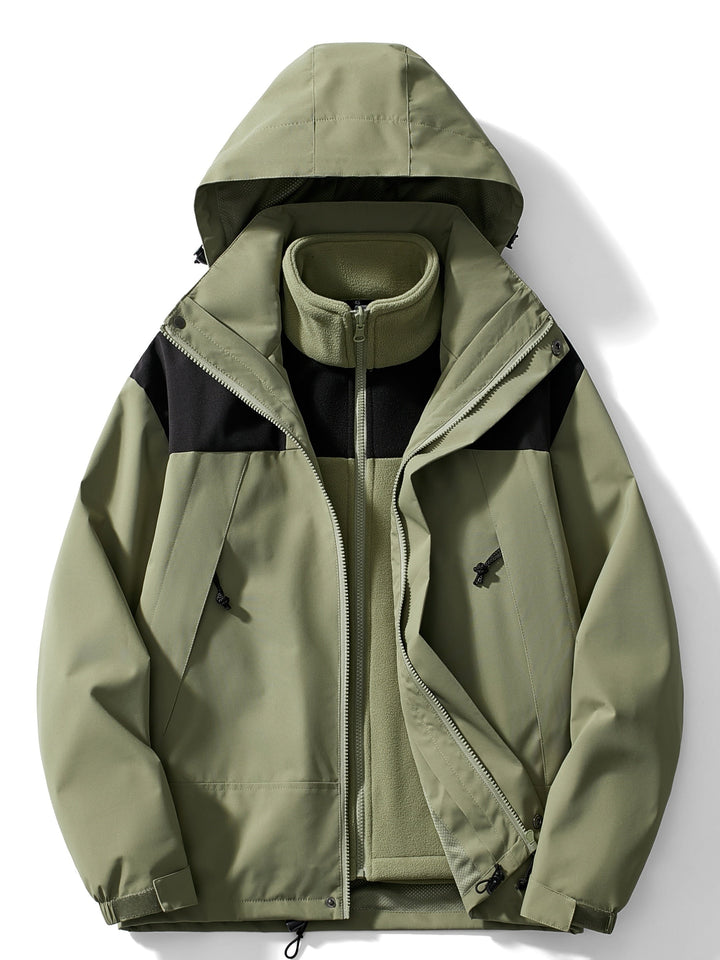 Luvik | 3-i-1 Fleece-vinterjakke med hette for kvinner