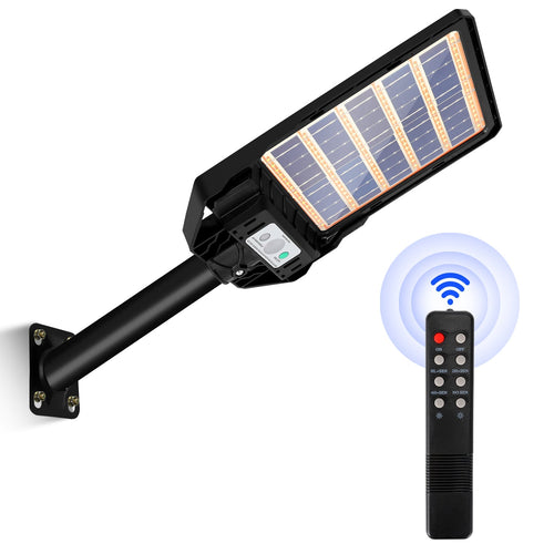 Solcellelampe gatebelysning med bevegelsessensor 300W/400W | Luvikno