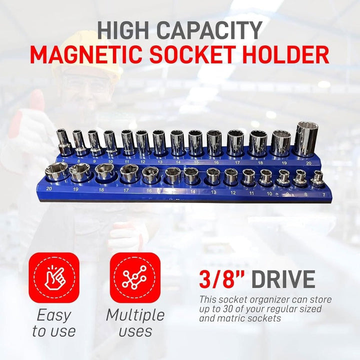 Heavy-Duty Magnetisk Socket Organizer Luvikno