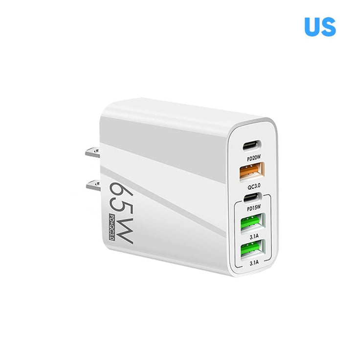 Multi Port Adapter 65W Hurtiglader - US Standard | Luvikno
