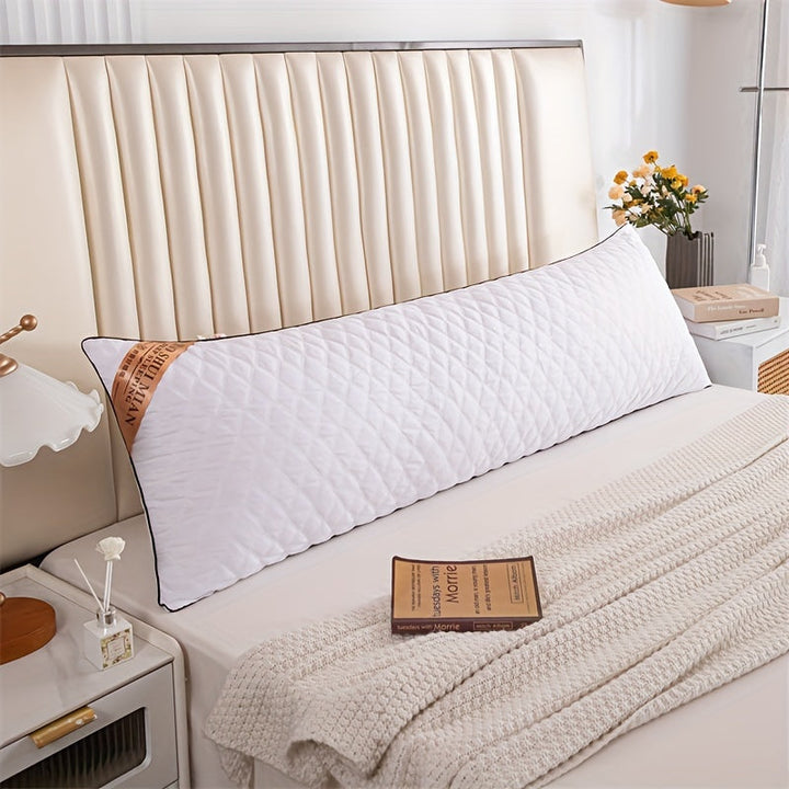 LuxurySoft - Ekstra Lang Hypoallergenisk Pute for Rygg- og Side-sovende, Myk og Pustende, Maskinvaskbar | Luvikno