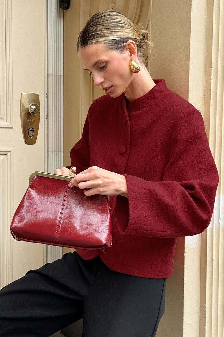 Luvik | Rød Ull Blazer