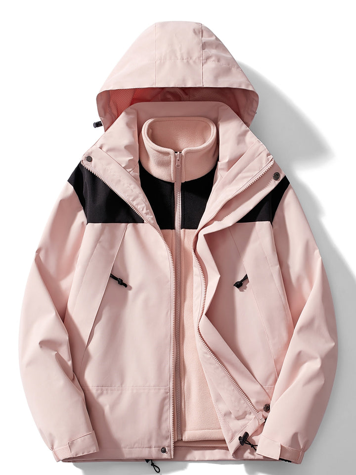 Luvik | 3-i-1 fleece-vinterjakke med hette for kvinner