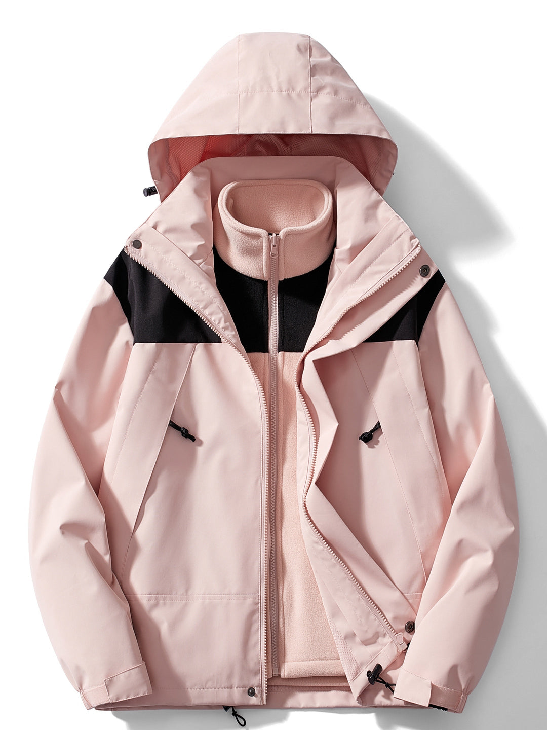 Luvik | 3-i-1 Fleece-vinterjakke med hette for kvinner