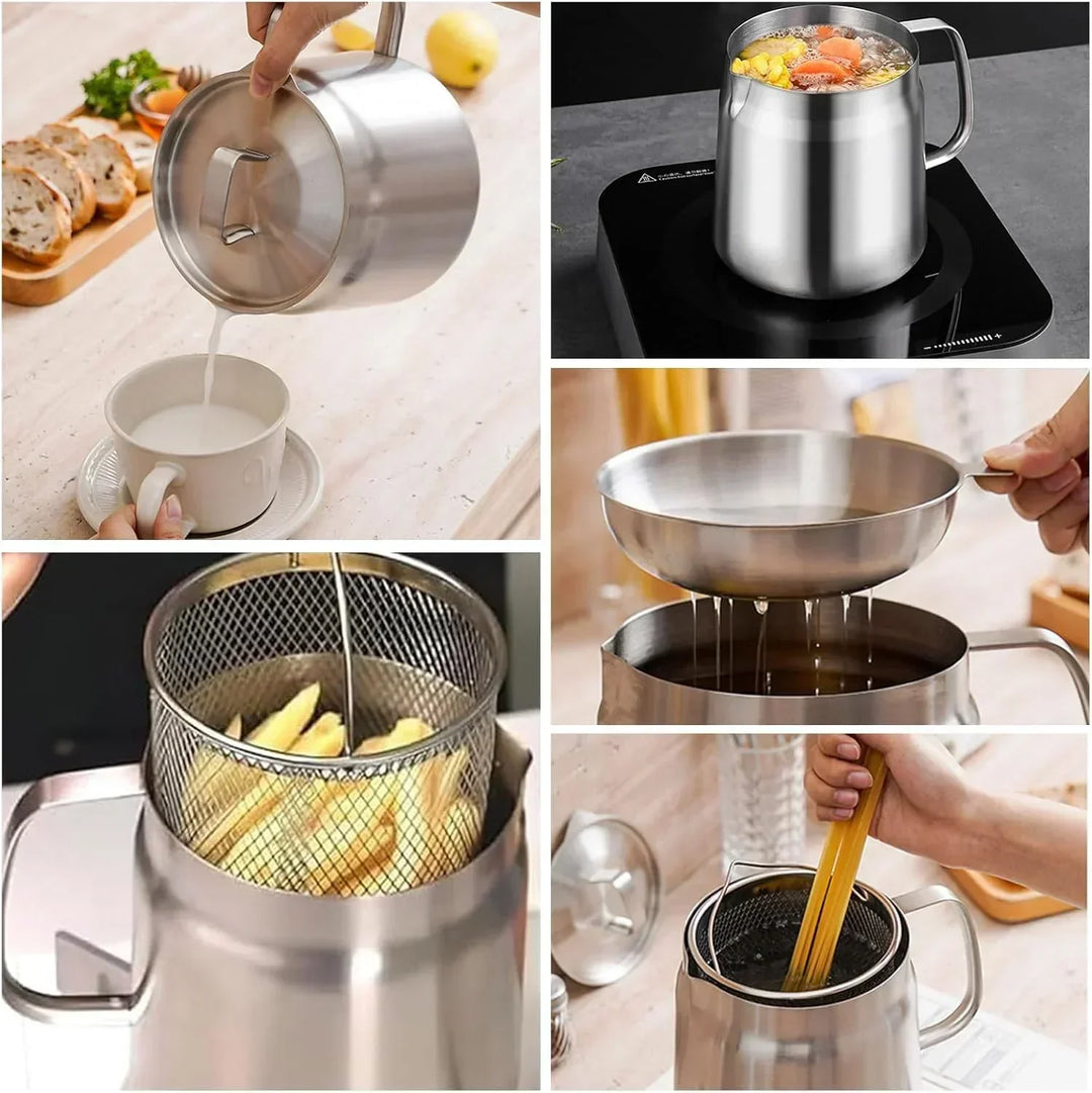 Luvikno | Kompakt Rund Dypfryer – SnackMaster Pro