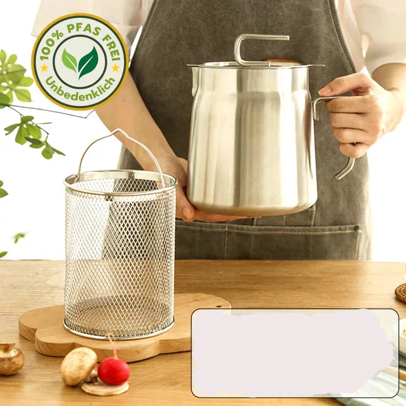 Luvikno | Kompakt Rund Dypfryer – SnackMaster Pro