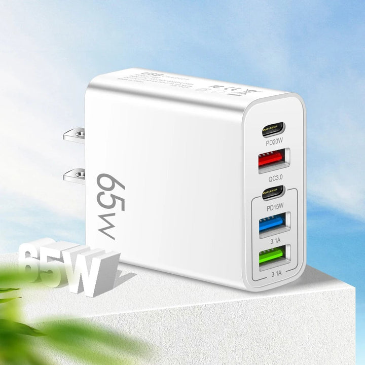 Multi Port Adapter 65W Hurtiglader - US Standard | Luvikno