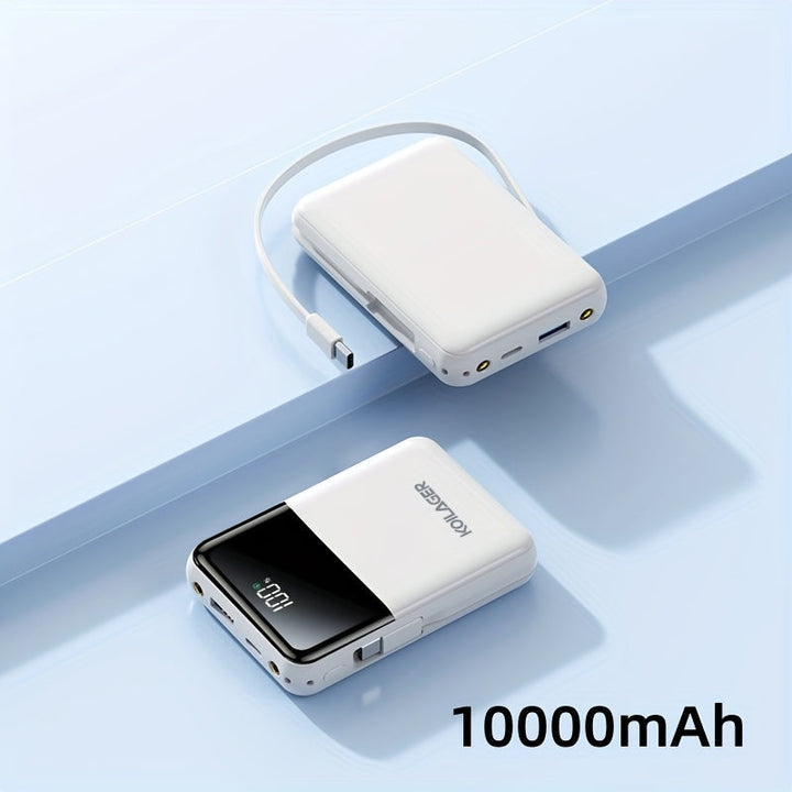 Powerbank 10000mAh Mini med Display | Luvikno