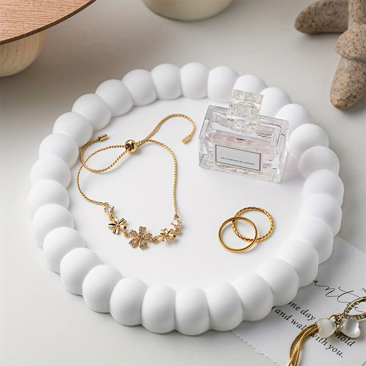 Elegant RingTray - Multifunksjonell Smykkeskål for Stilig Organisering Luvikno