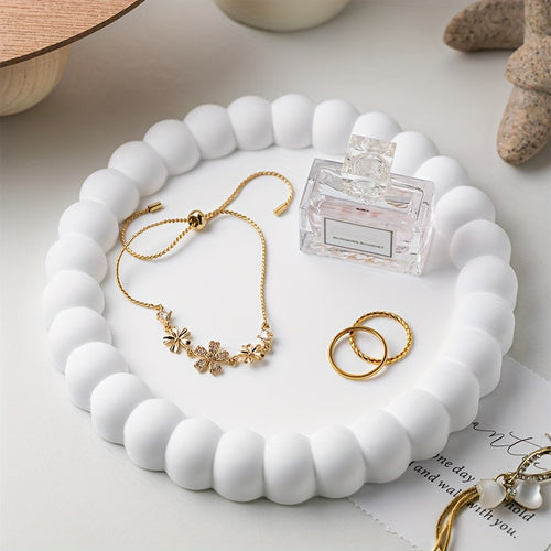 Elegant RingTray - Multifunksjonell Smykkeskål for Stilig Organisering Luvikno