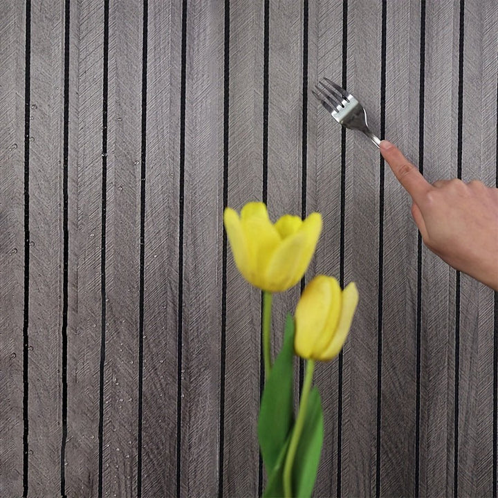 Luvikno | WoodLook Veggpaneler – Selvklebende 3D PVC Veggdeksel for Rask Boligeffekt
