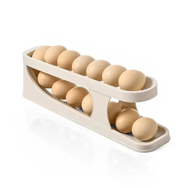 Egglagringsboks Automatisk Rullende Eggholder Egglagringsstativ | Luvikno
