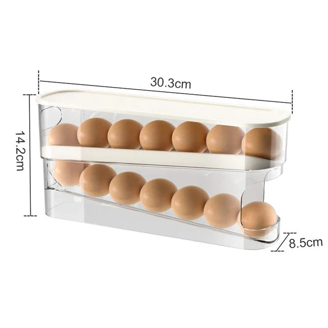 Egglagringsboks Automatisk Rullende Eggholder Egglagringsstativ | Luvikno