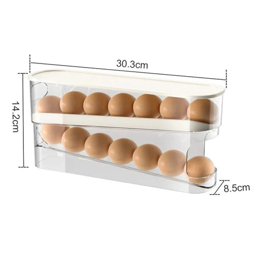Egglagringsboks Automatisk Rullende Eggholder Egglagringsstativ | Luvikno