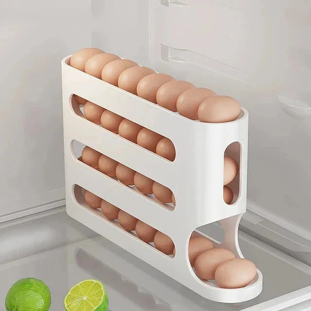 Egglagringsboks Automatisk Rullende Eggholder Egglagringsstativ | Luvikno