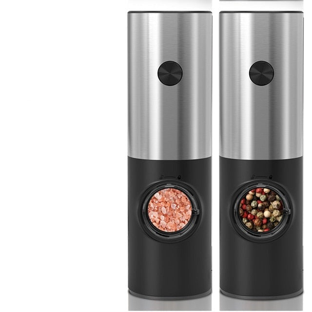 Elektrisk automatisk kvern for pepper og salt med LED-lys | Luvikno