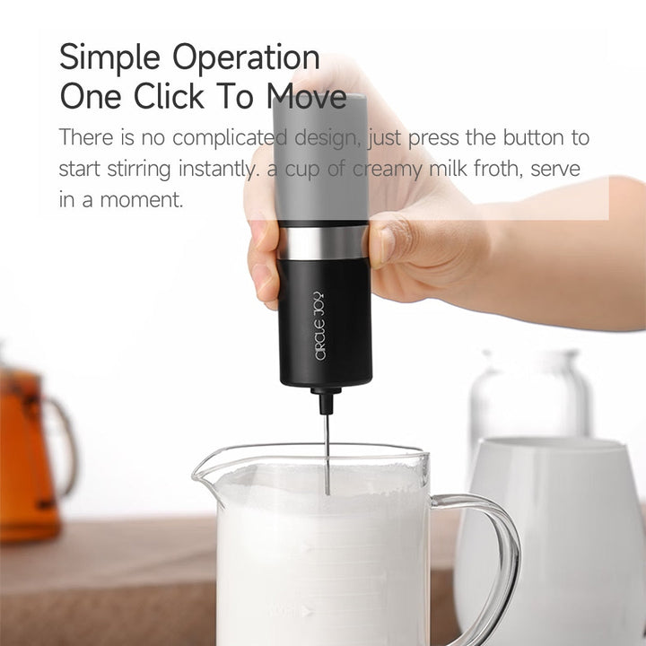 Elektrisk melkeskummer Mini skummer kaffemaskin bærbar blender | Luvikno