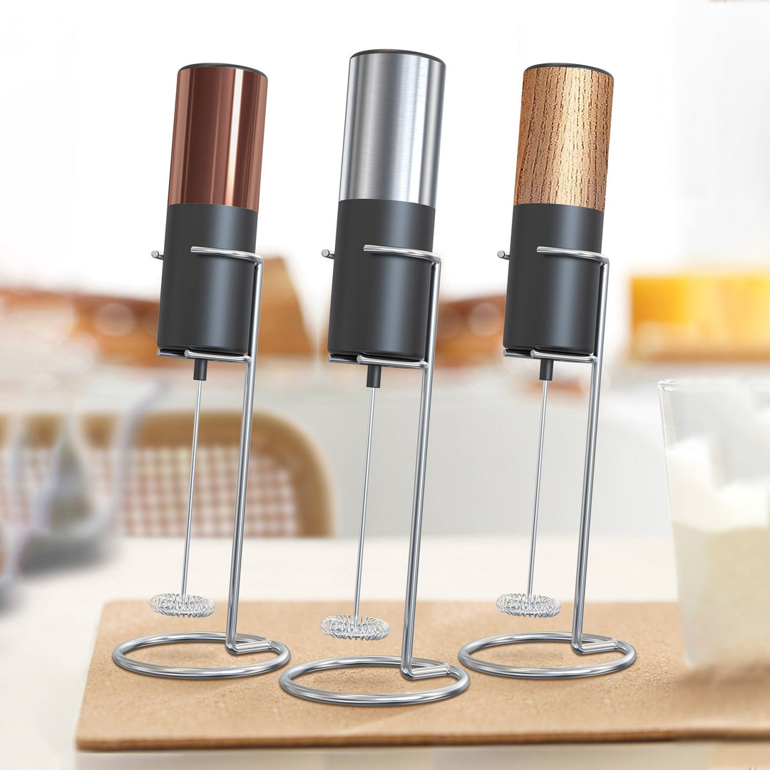 Elektrisk melkeskummer Mini skummer kaffemaskin bærbar blender | Luvikno