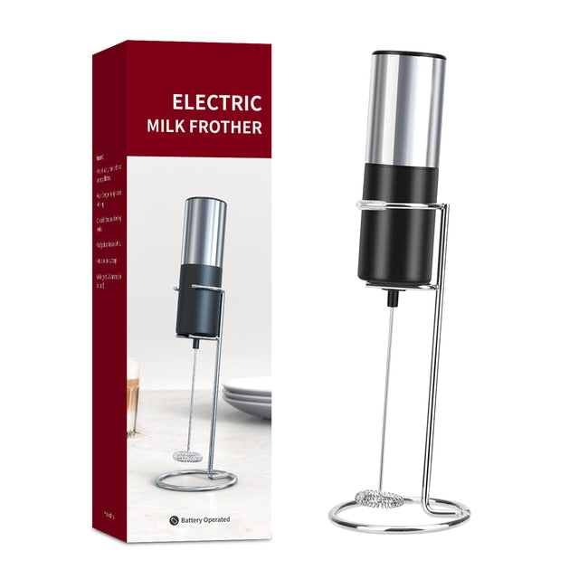 Elektrisk melkeskummer Mini skummer kaffemaskin bærbar blender | Luvikno