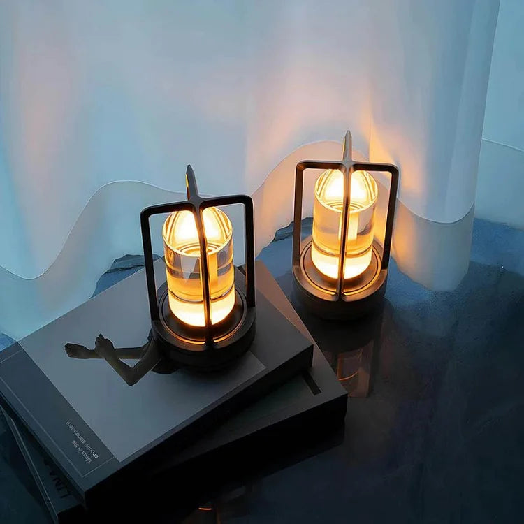 Bordlampe med krystallglass ambient lys Luvikno