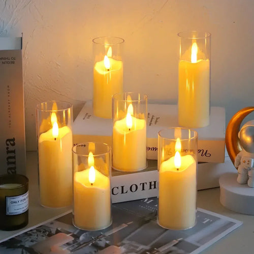 LED Lys med Glassholdere for Hjemmedekor Luvikno