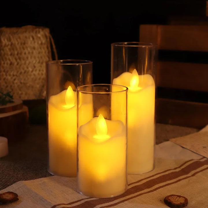 LED Lys med Glassholdere for Hjemmedekor Luvikno