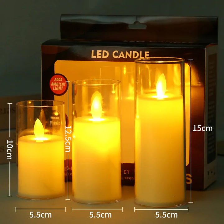 LED Lys med Glassholdere for Hjemmedekor Luvikno