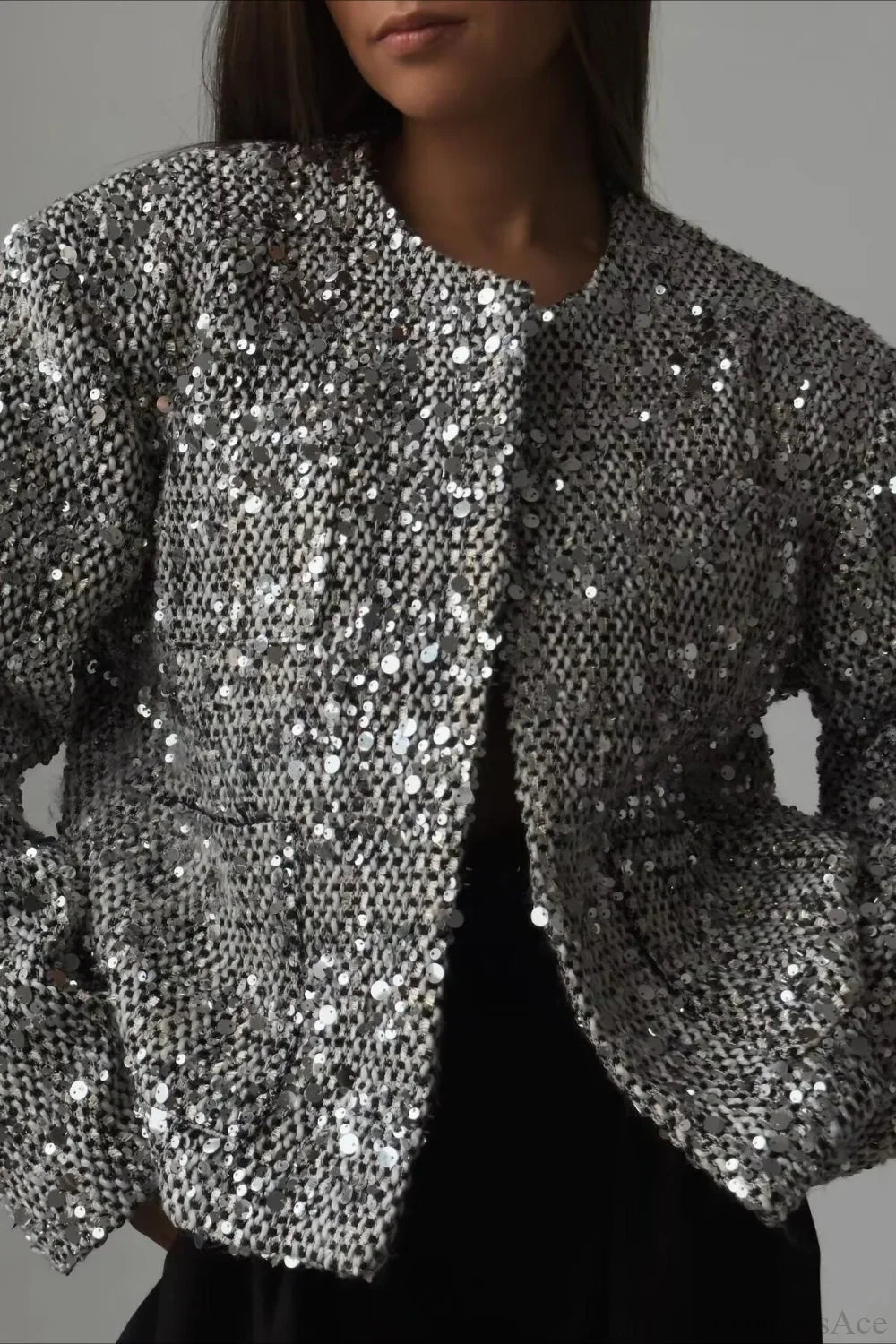 Luvik | Luksuriøs Tweed Strassjakke