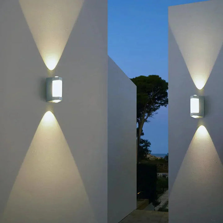 Utendørs Vegglykt Vanntett Metall LED Lampe Luvikno