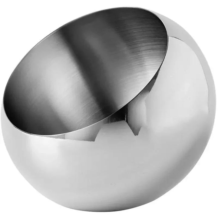 Elegant rustfritt stål fruktskål - Moderne miljøvennlig design | Luvikno