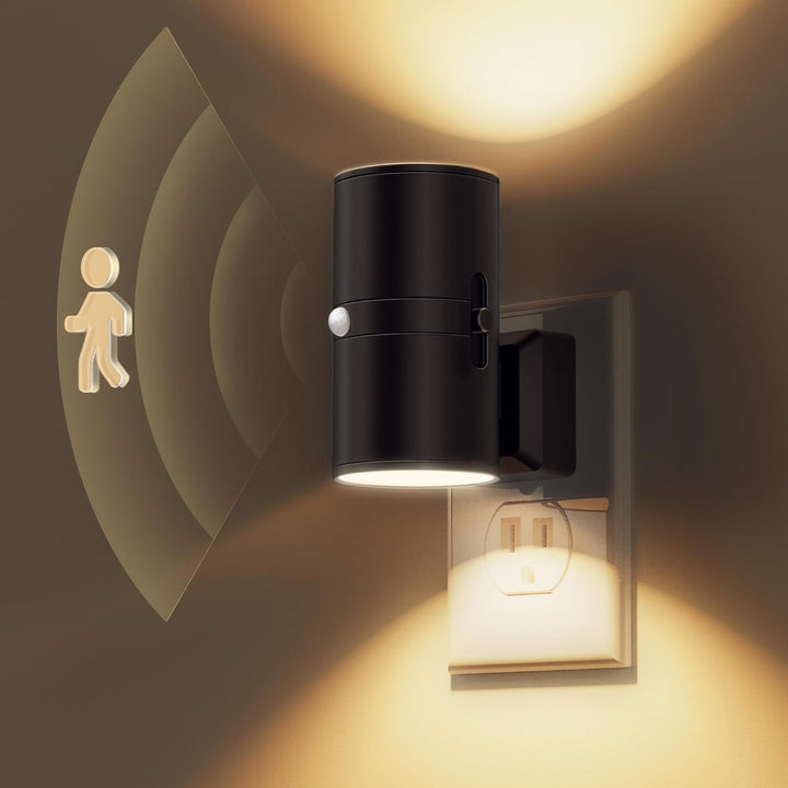 Vegglampe Moderne Plugg Inn Bevegelsessensor Lampe Luvikno