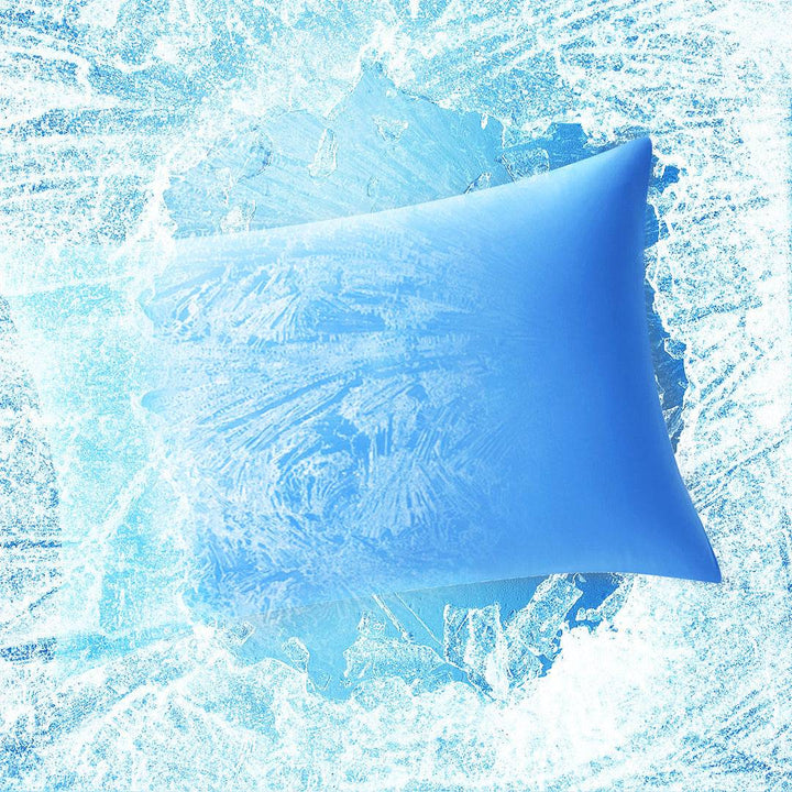 2-Pack Premium Silky Super Cooling Blue Pillowcases – Extreme Q-Max 0.5 | Luvikno