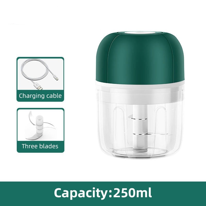 ChopEase Elektrisk Hvitløkspresse – USB-oppladbar – Kompakt & Kraftig – 250ml | Luvikno