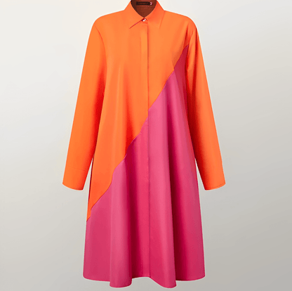 Luvik | Kauluspaita, jossa on taitettu kaulus ja kolmen neljänneksen hihat