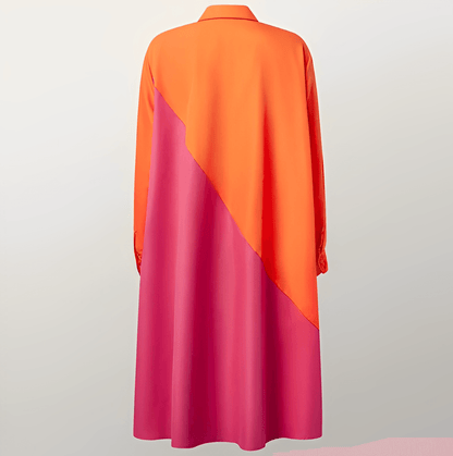 Luvik | Kauluspaita, jossa on taitettu kaulus ja kolmen neljänneksen hihat