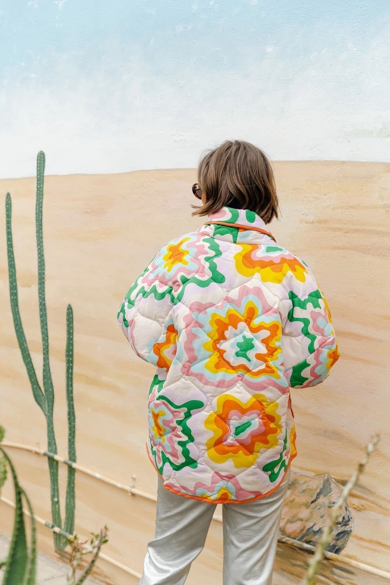 Luvik | Painettu tikattu takki