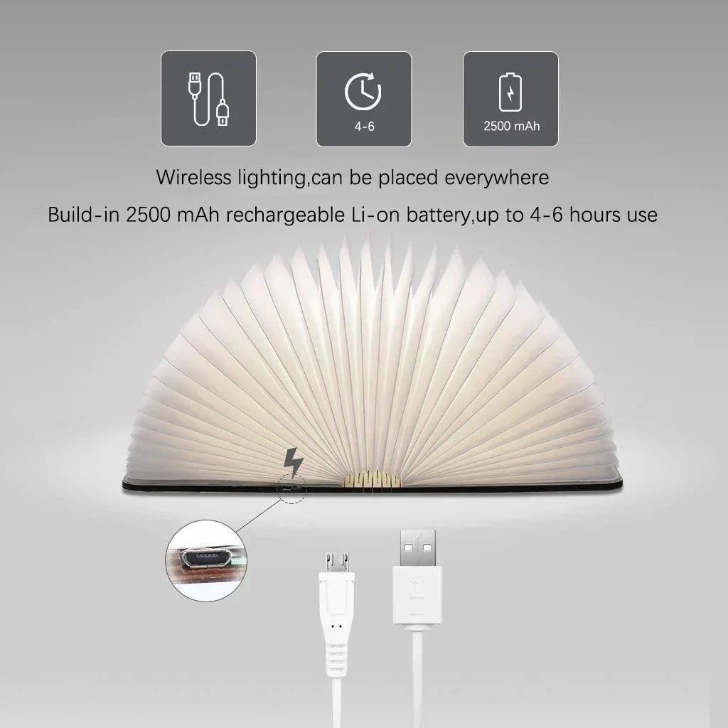 Bordlampe Foldbar LED Boklys Design Luvikno