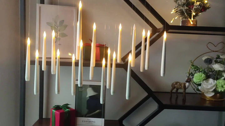 LED Lykter Hengende Flammende Uten Flamme Sett Luvikno