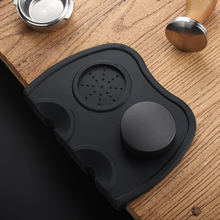 Espresso Kaffe Tampermat Stasjon Press Tampering Holder Hjørnematte | Luvikno