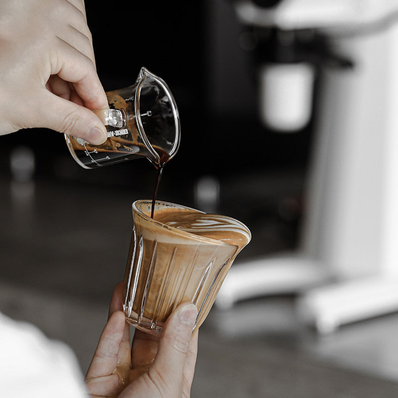 Espresso Glass Measuring Cup Unse Mål Dobbel Tuter Kaffe Kopp | Luvikno