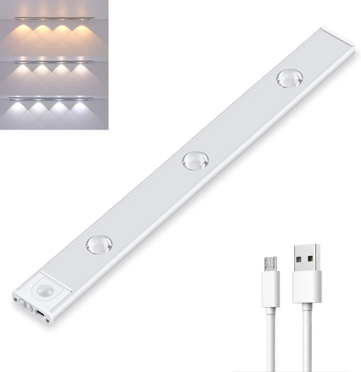 Trådløs bevegelsessensor LED-lampe – Oppladbar og enkel å installere | Luvikno