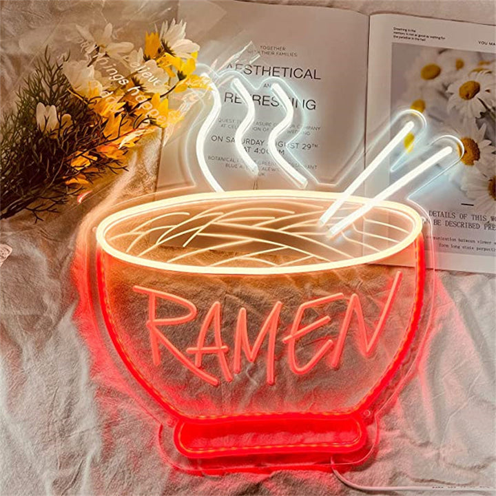 Ramen Neon Lys Skilt Luvikno