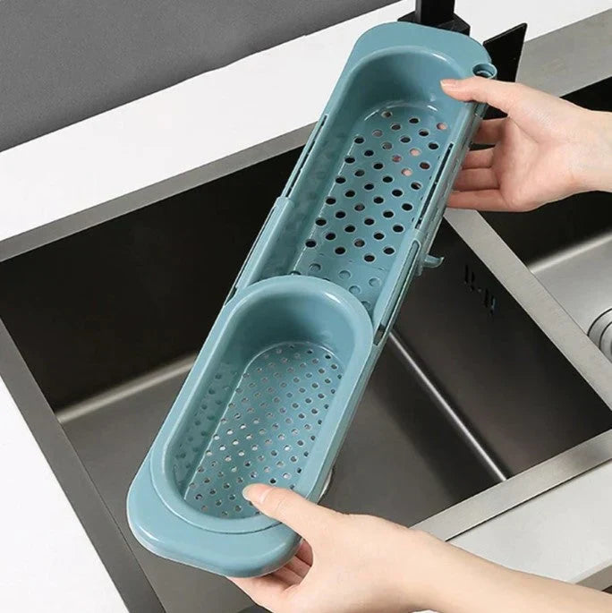 Luvikno | Orgnivo Justerbart Servantorganiser | Teleskopisk Funksjon | For Svamper & Kluter | Ventilert & Hygienisk