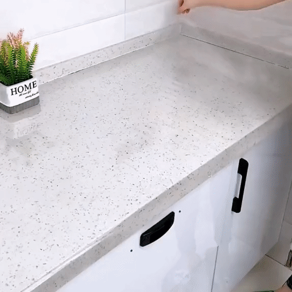 Glossy Selvklebende Vanntett Benkeplate Film Rull | Luvikno
