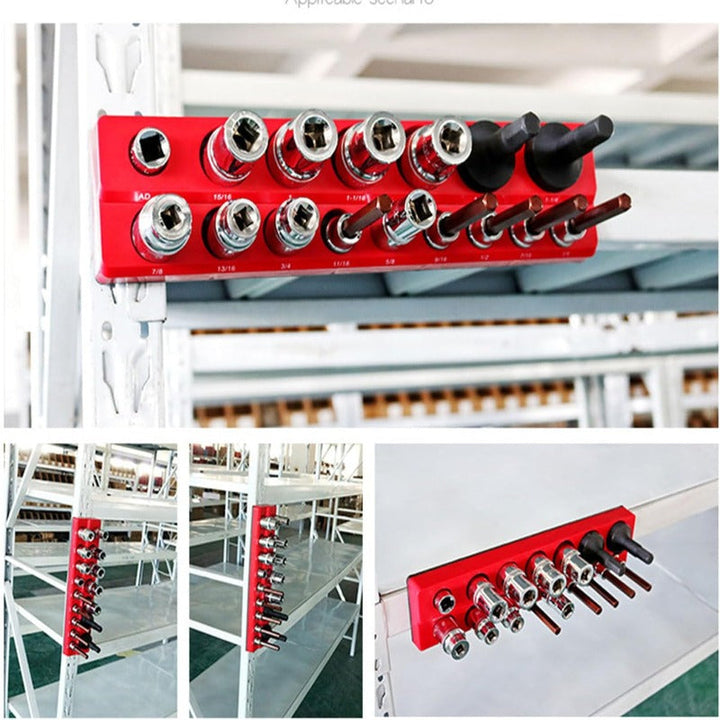 Heavy-Duty Magnetisk Socket Organizer Luvikno