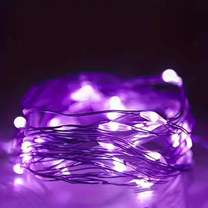 Fairy Lights Batteridrevet Kobbertråd Lyskjede Luvikno