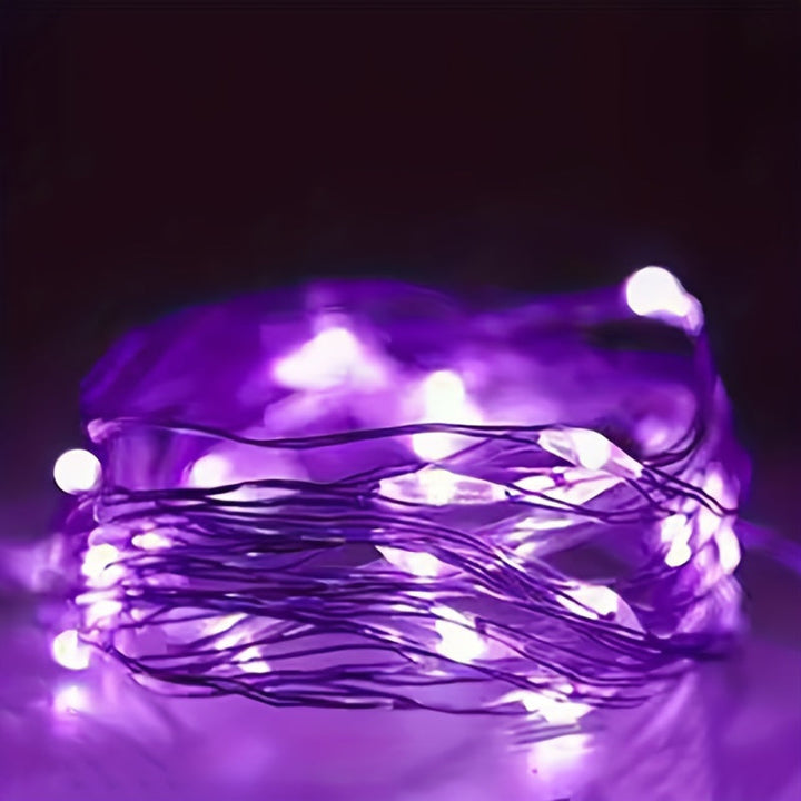 Fairy Lights Batteridrevet Kobbertråd Lyskjede Luvikno