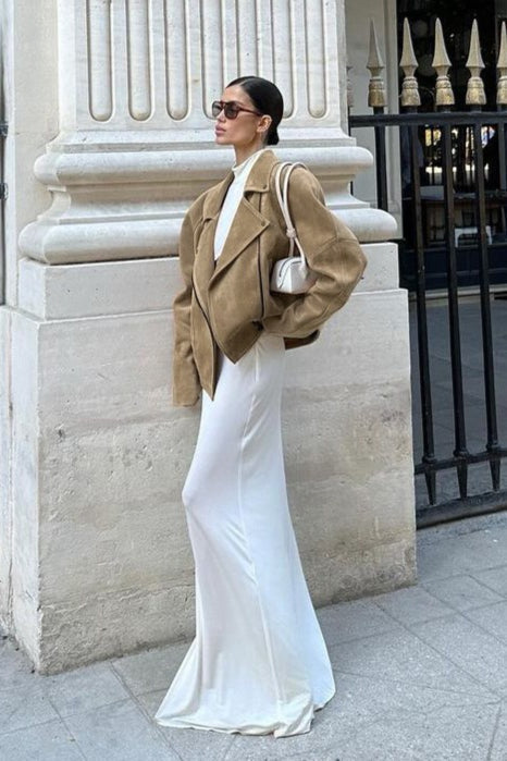 Luvik | Suede rento istuva takki