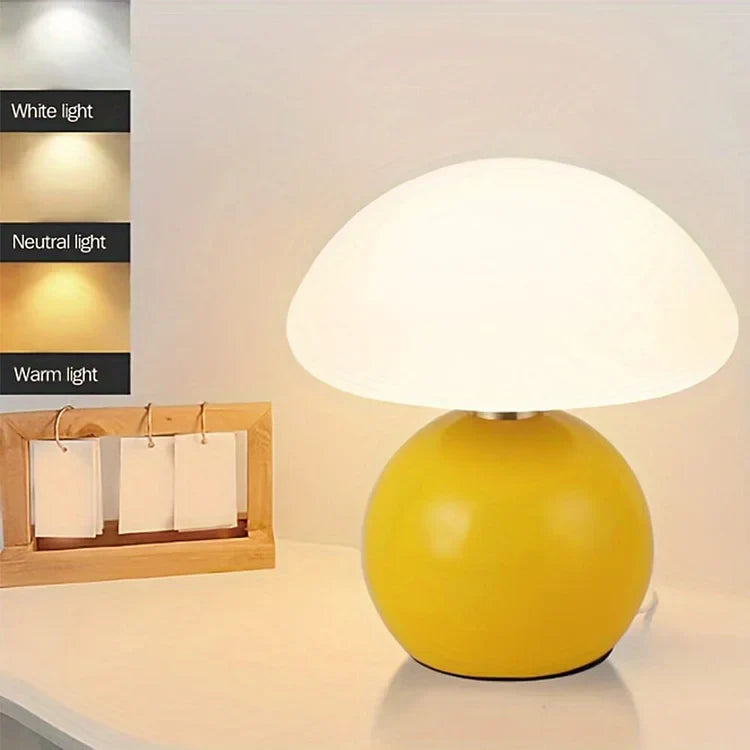 Fransk Krem Sopp Lampe | Luvikno