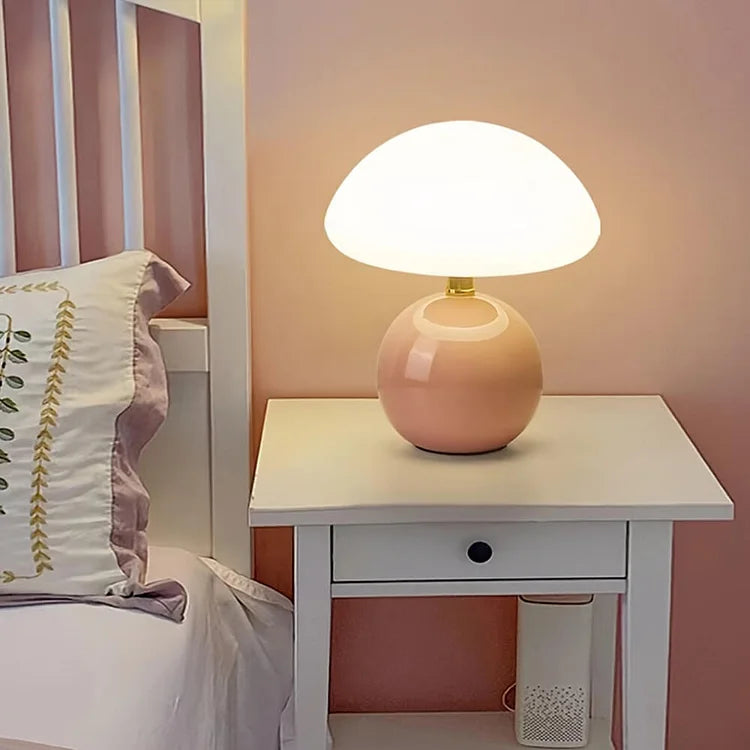 Fransk Krem Sopp Lampe | Luvikno